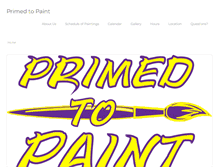 Tablet Screenshot of primedtopaint.com